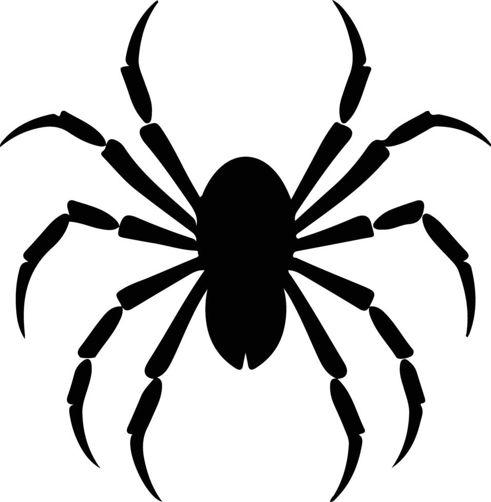 arachnid black silhouette vector