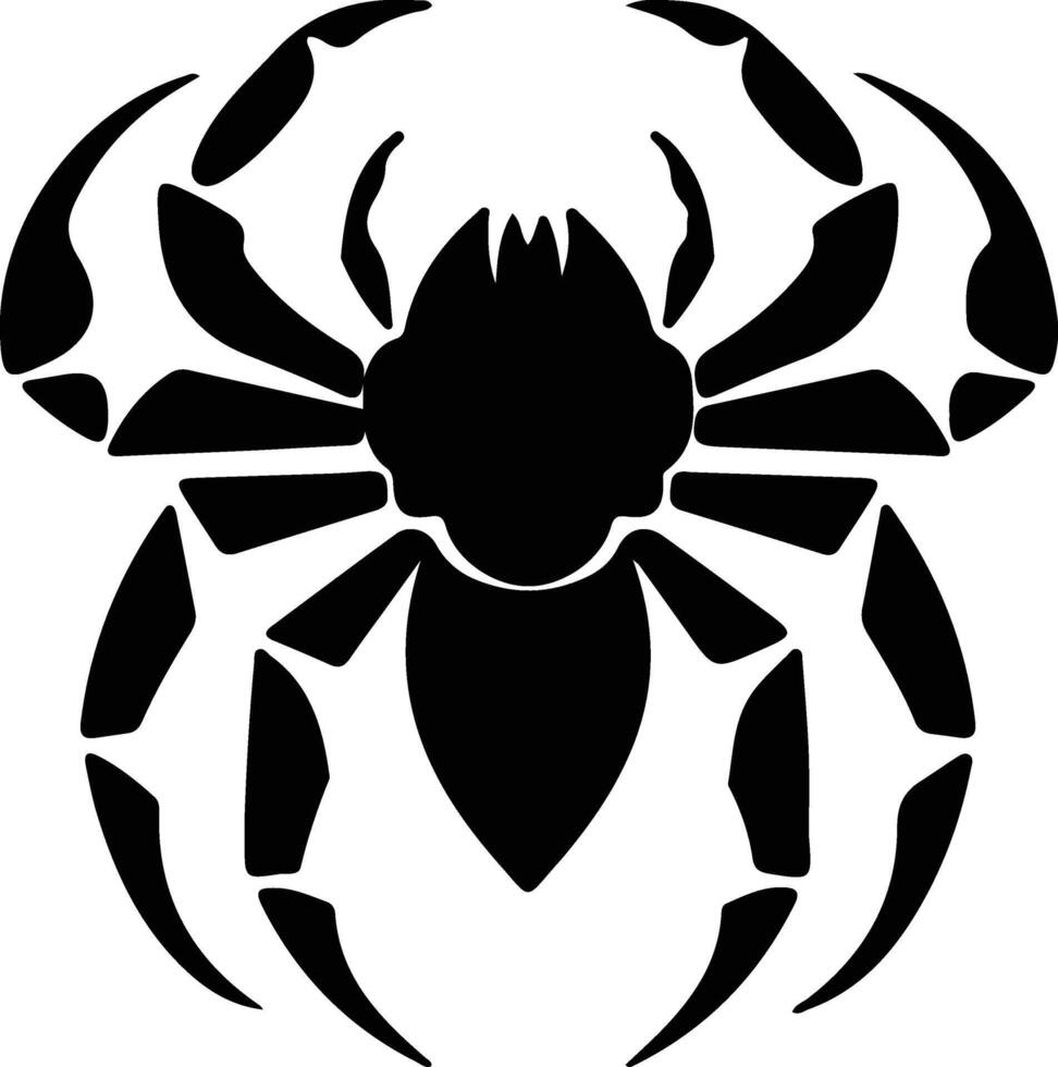 arthropod black silhouette vector