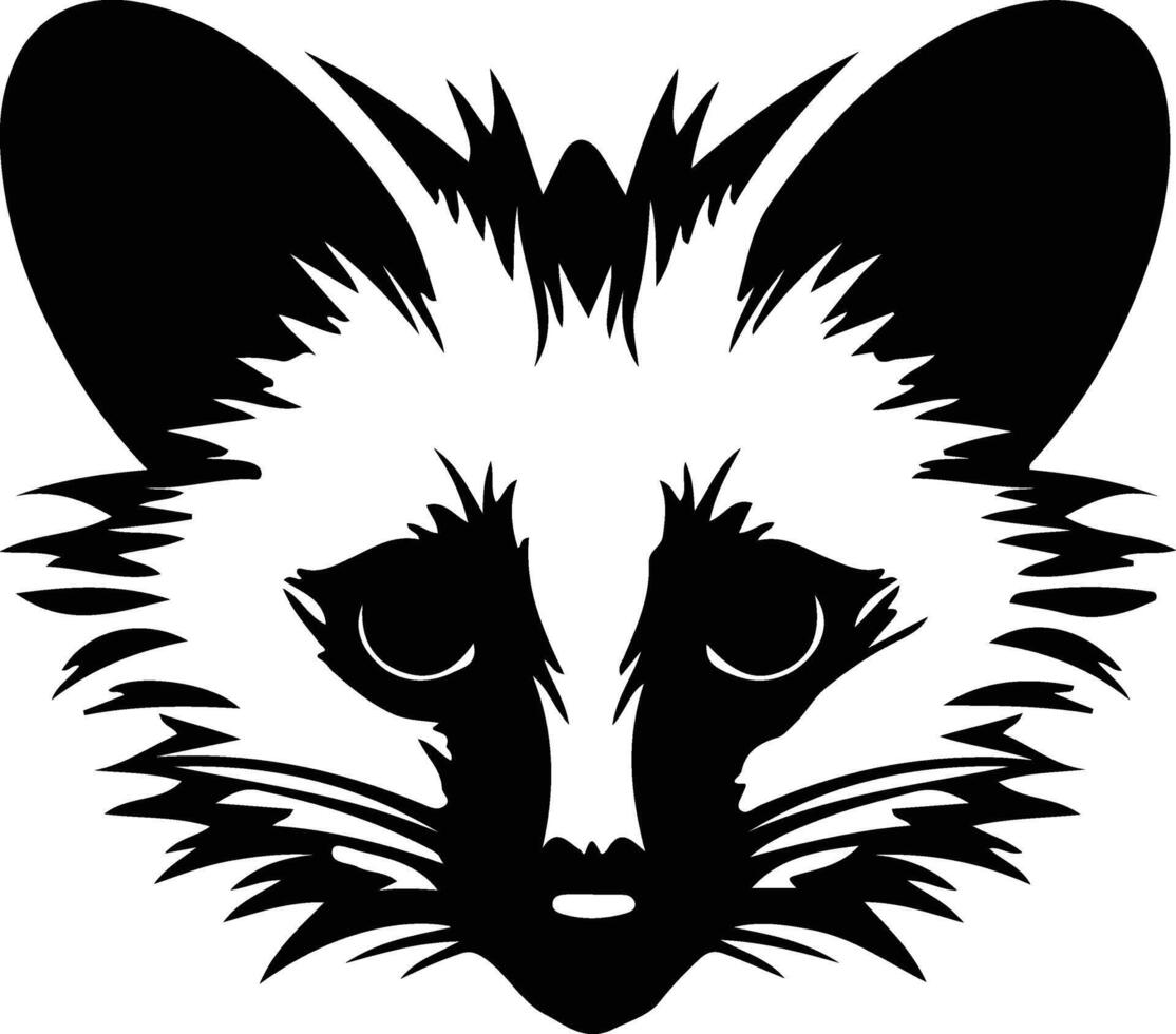 aye-aye black silhouette vector