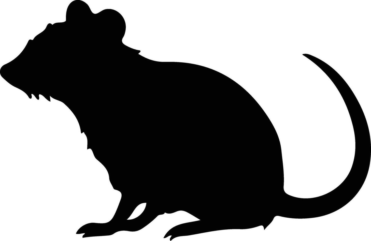 bandicoot black silhouette vector