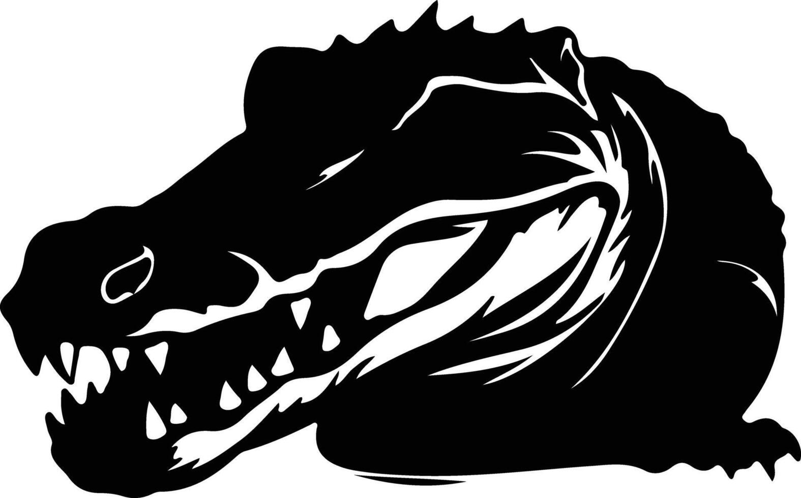 blackcaiman black silhouette vector