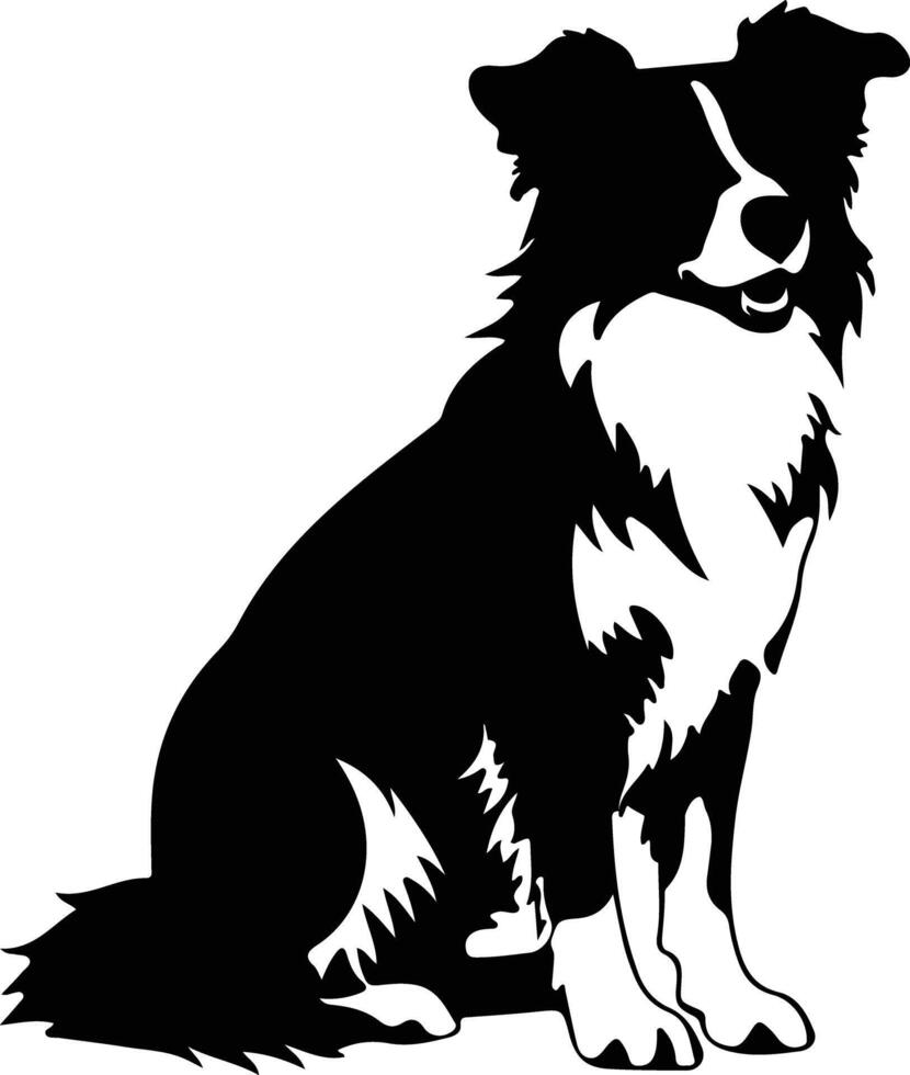 Border Collie silhouette vector