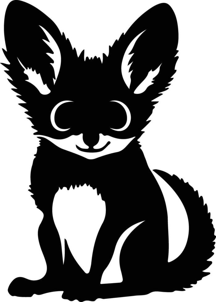 bushbaby black silhouette vector