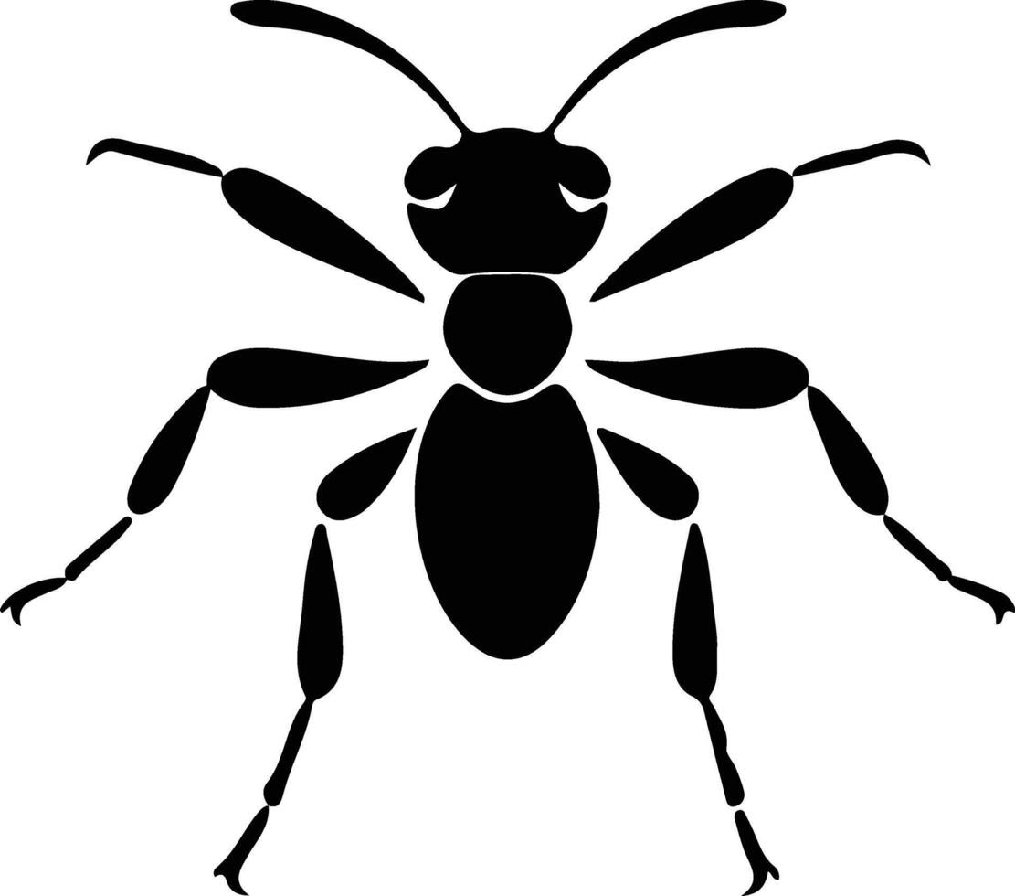 carpenter ant black silhouette vector