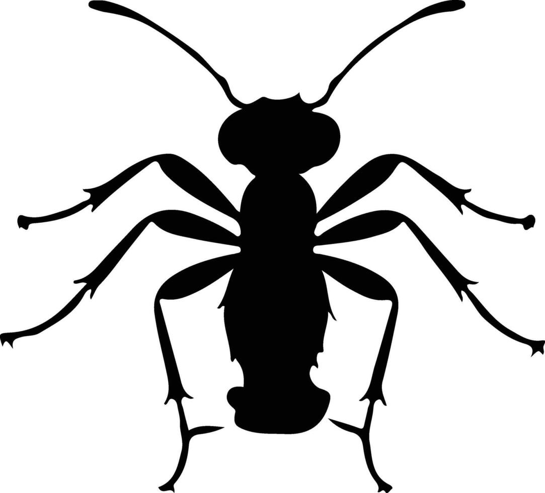 carpenter ant black silhouette vector