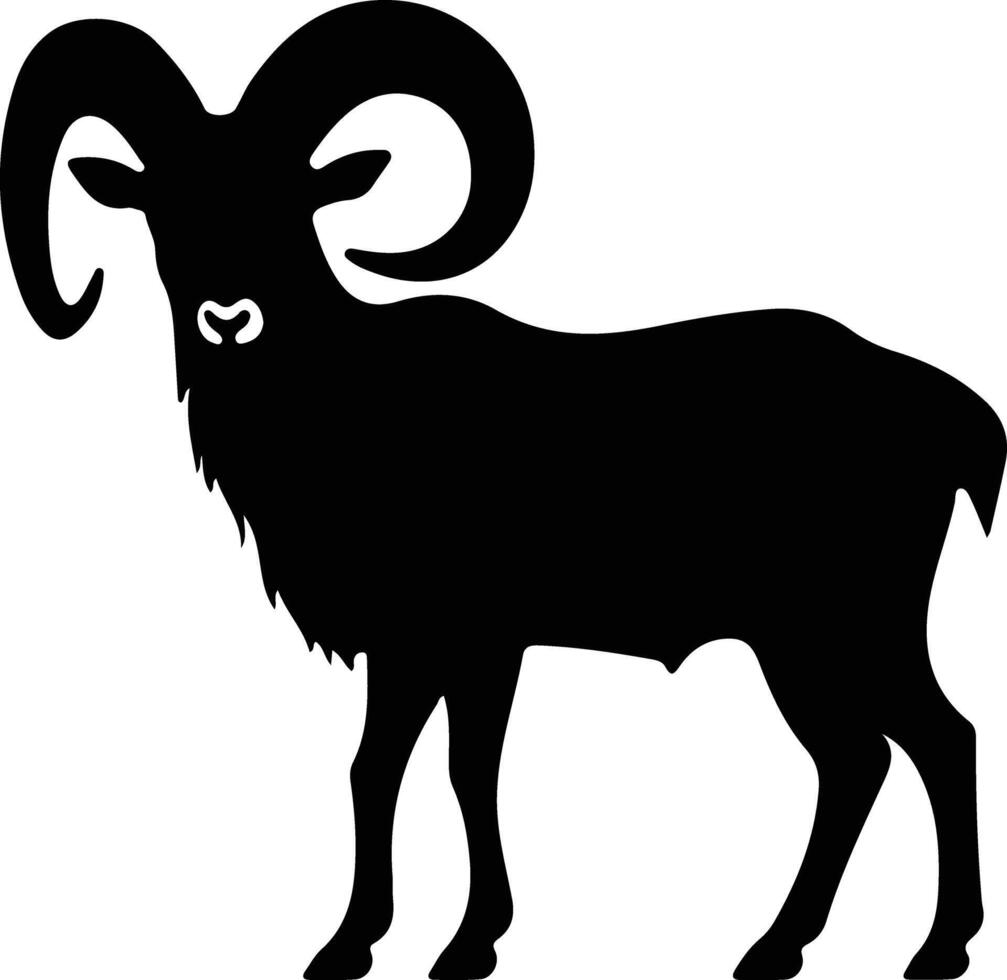 dall sheep silhouette vector