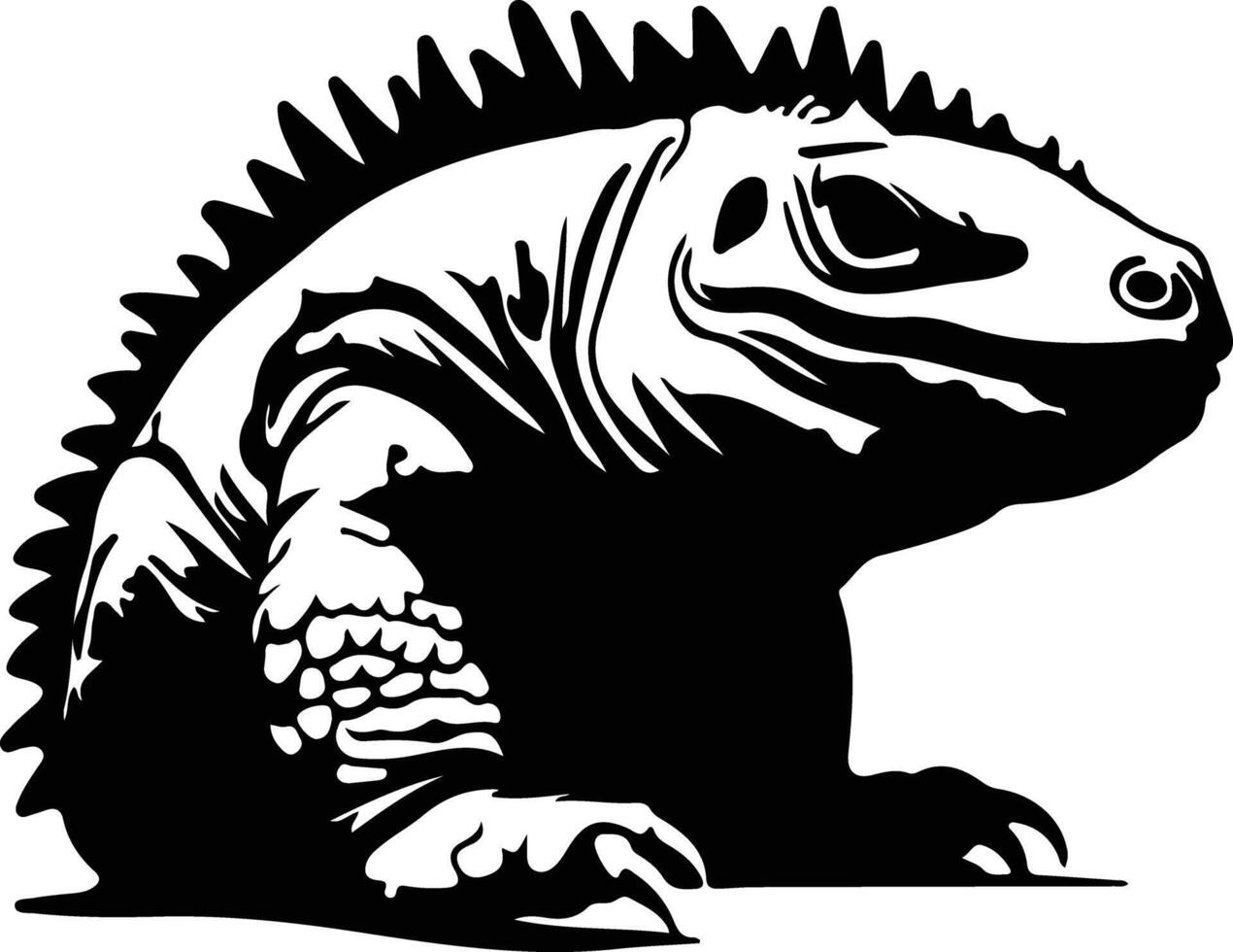 Doedicurus black silhouette vector