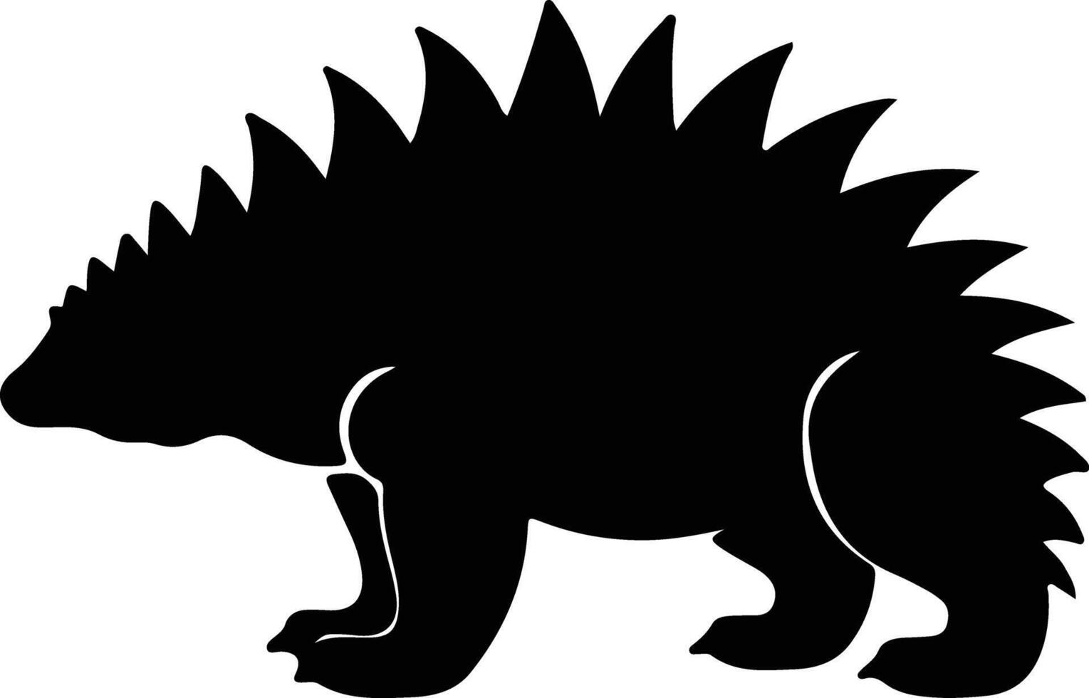 Doedicurus black silhouette vector