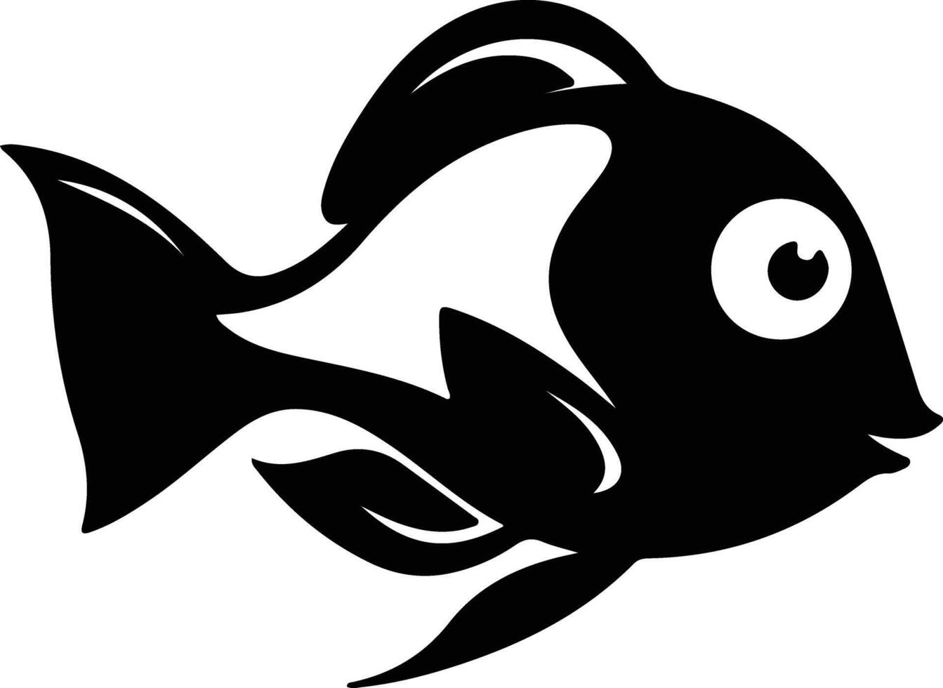 dory black silhouette vector