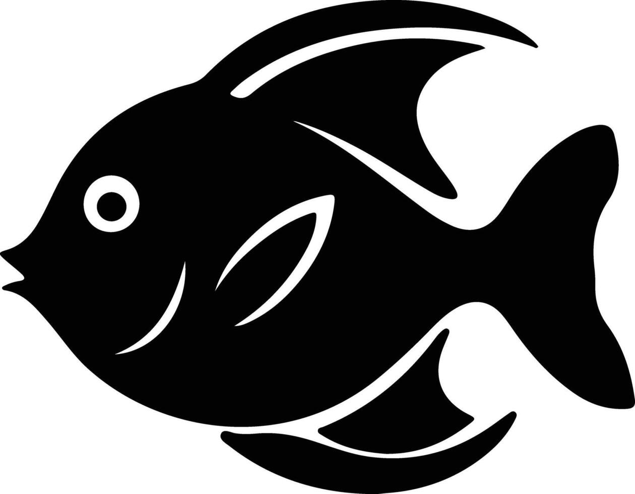 dory black silhouette vector