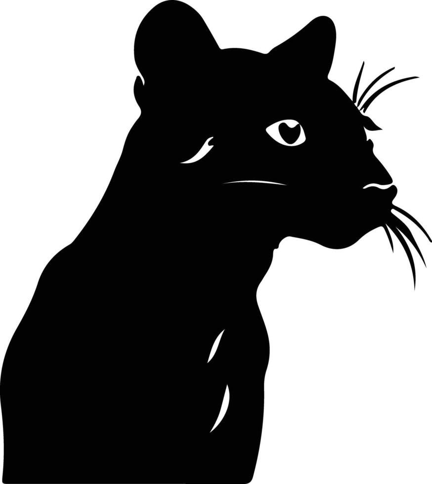 fosa negro silueta vector