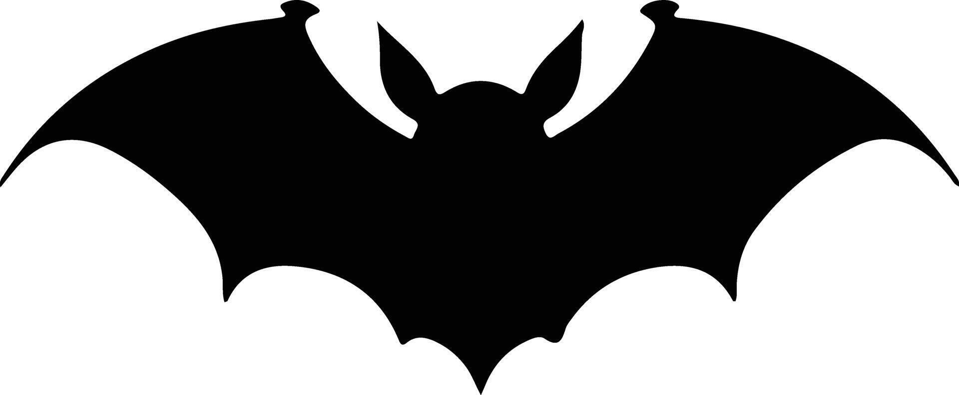 fruit bat black silhouette vector