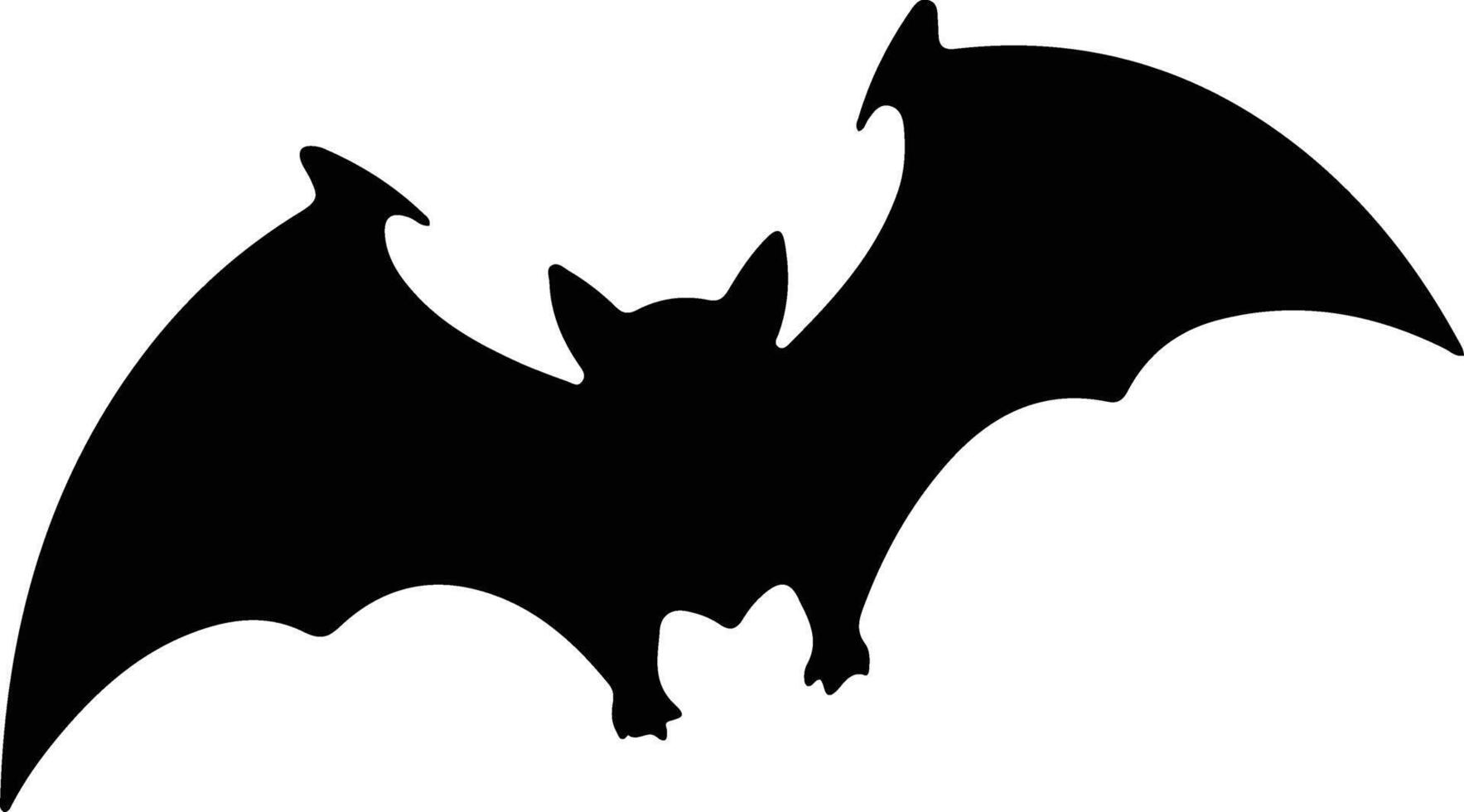 fruit bat black silhouette vector