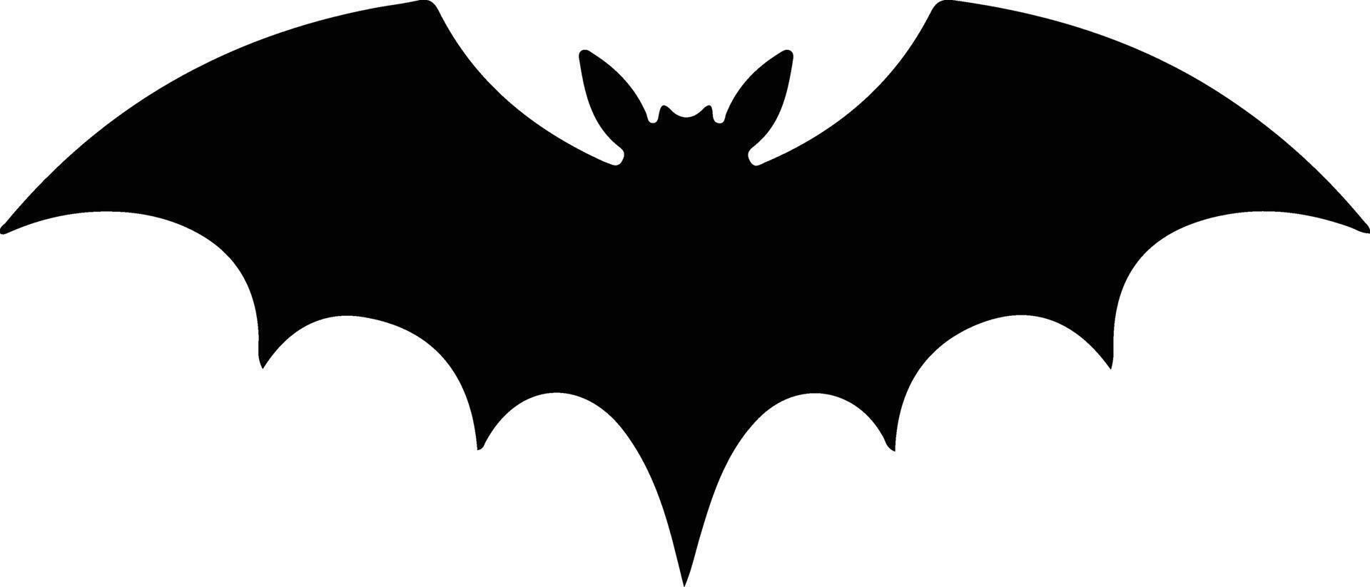 fruit bat black silhouette vector