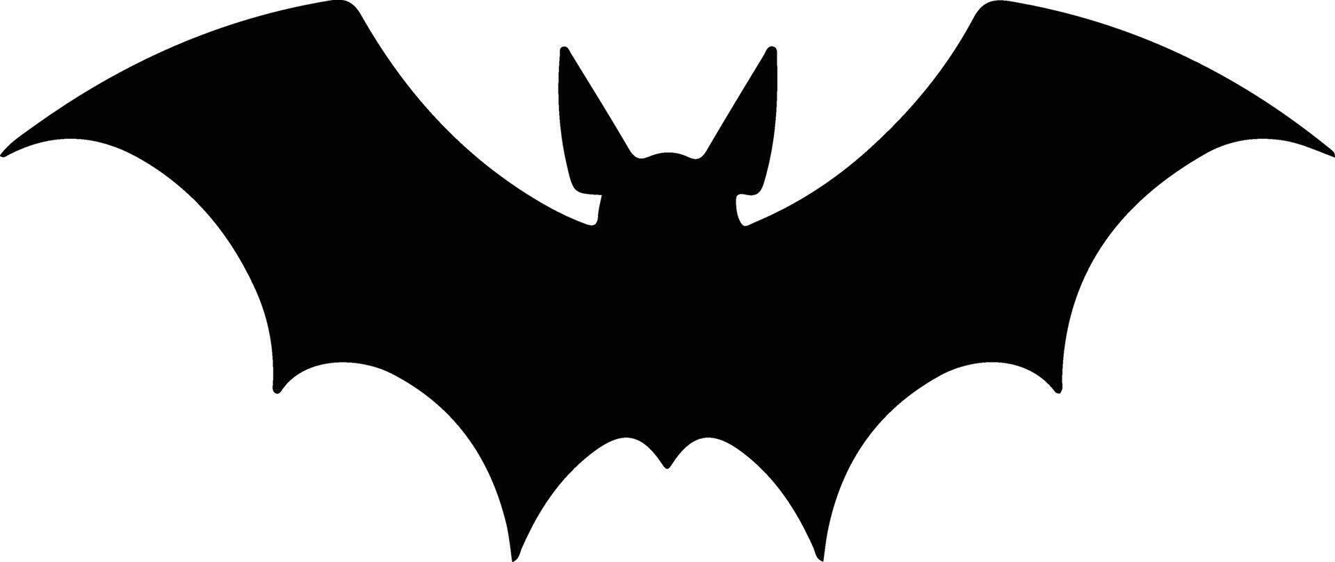 fruit bat black silhouette vector