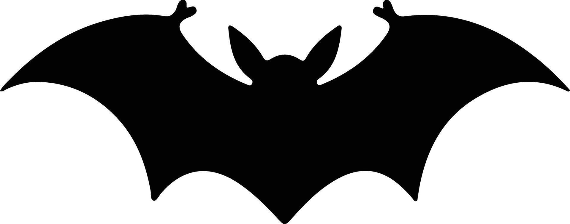 fruit bat black silhouette vector