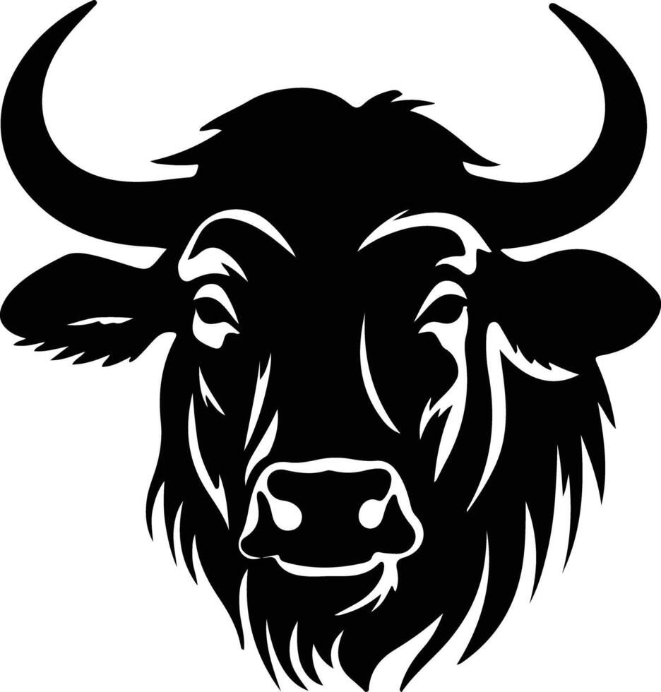 gnu black silhouette vector