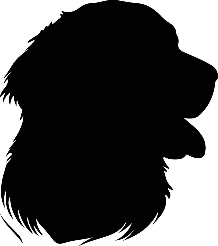 golden retriever black silhouette vector