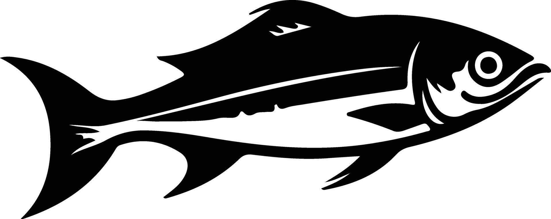 herring black silhouette vector