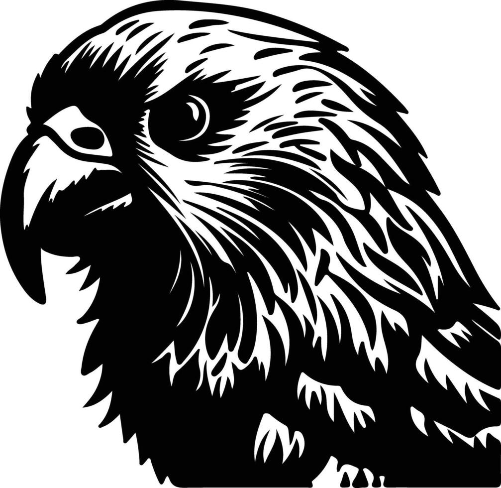 kakapo black silhouette vector