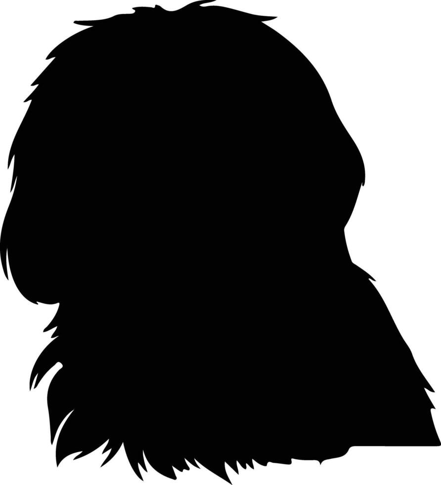 Lhasa Apso silhouette vector