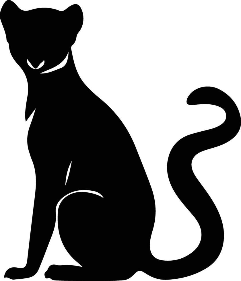 kinkajou black silhouette vector