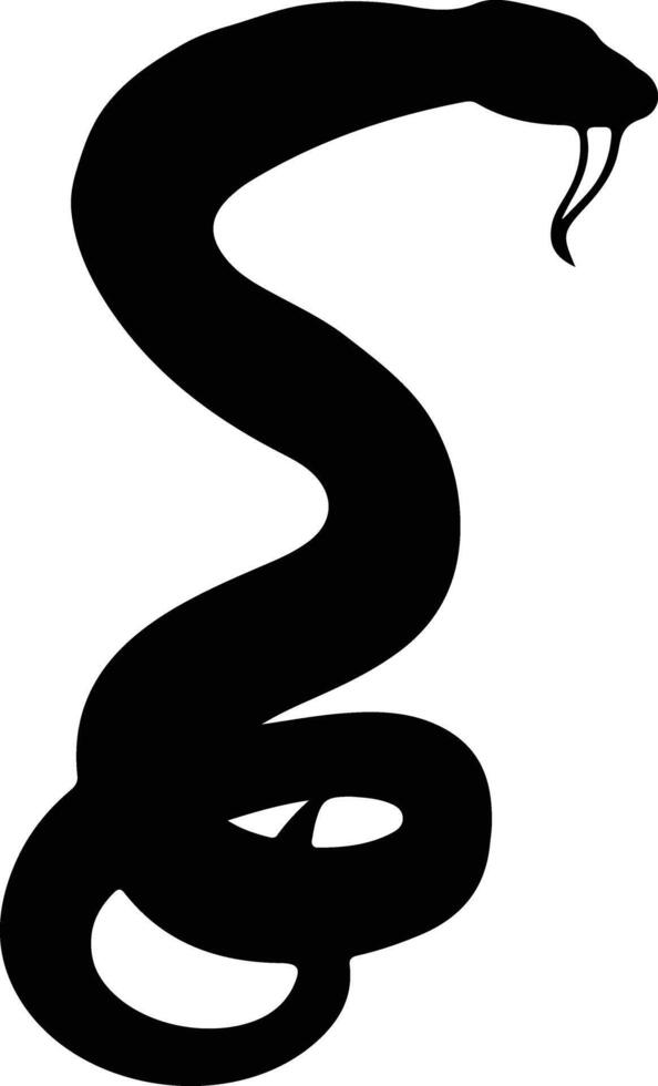 king cobra black silhouette vector