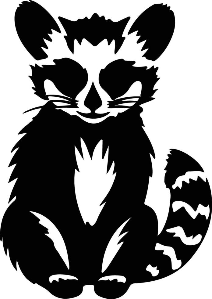 loris black silhouette vector