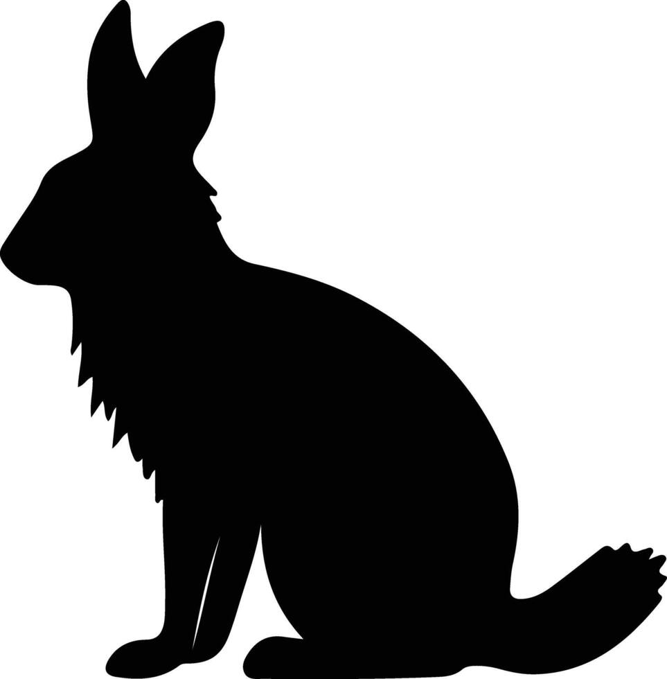 mammal black silhouette vector