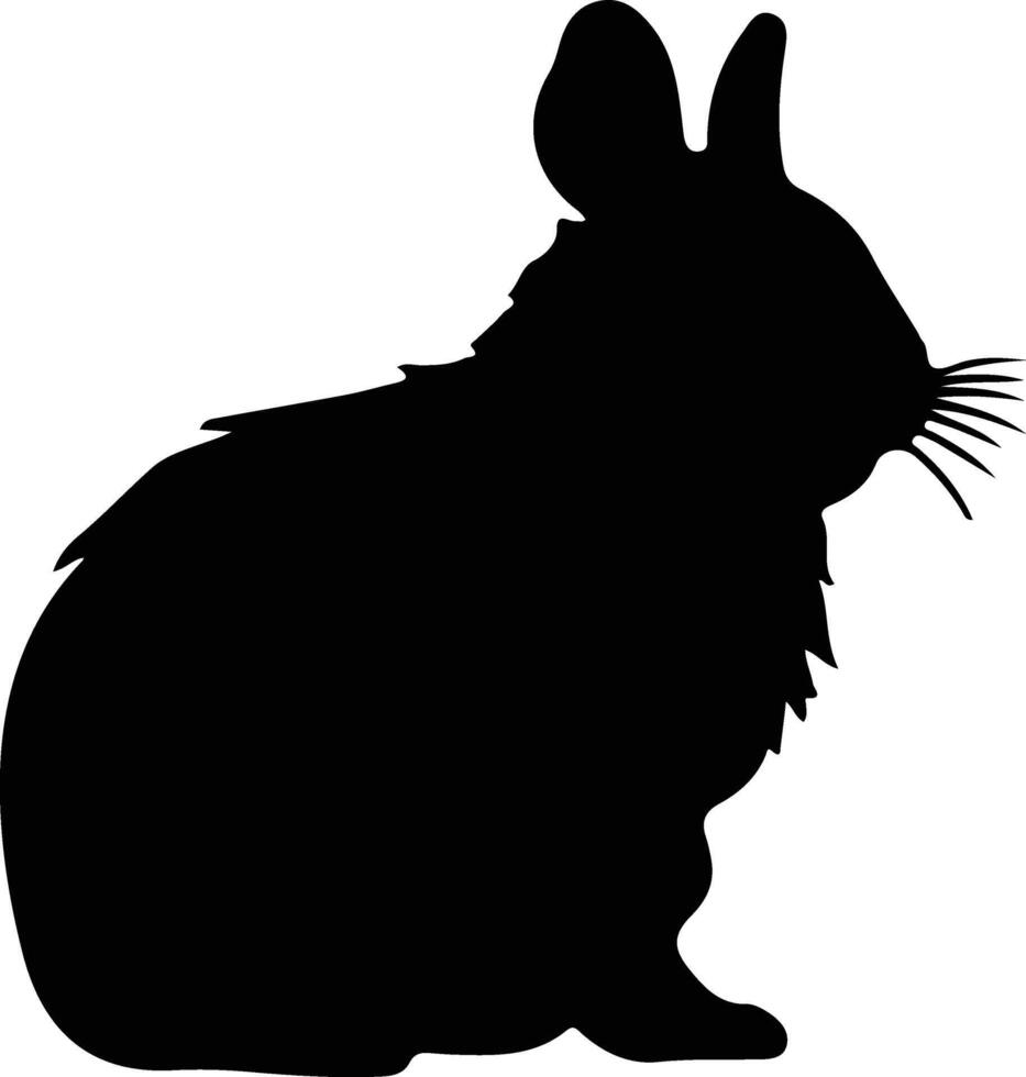 mammal black silhouette vector