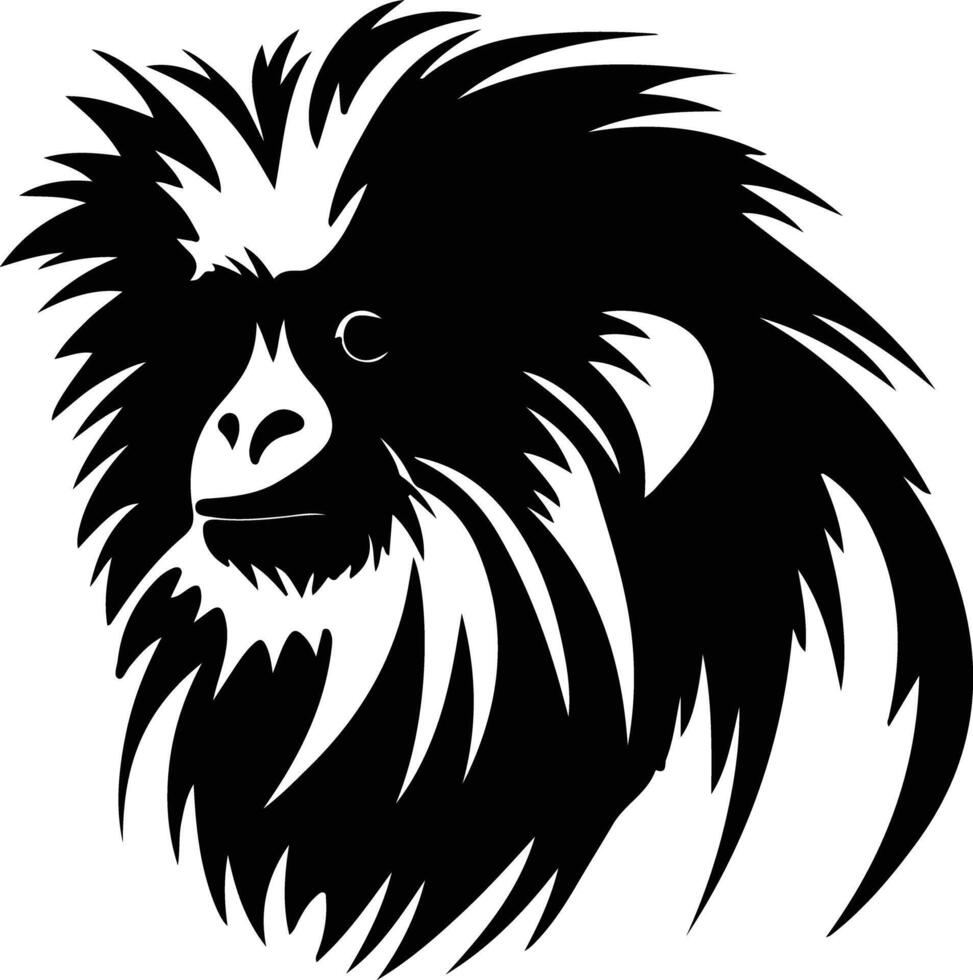 marmoset black silhouette vector