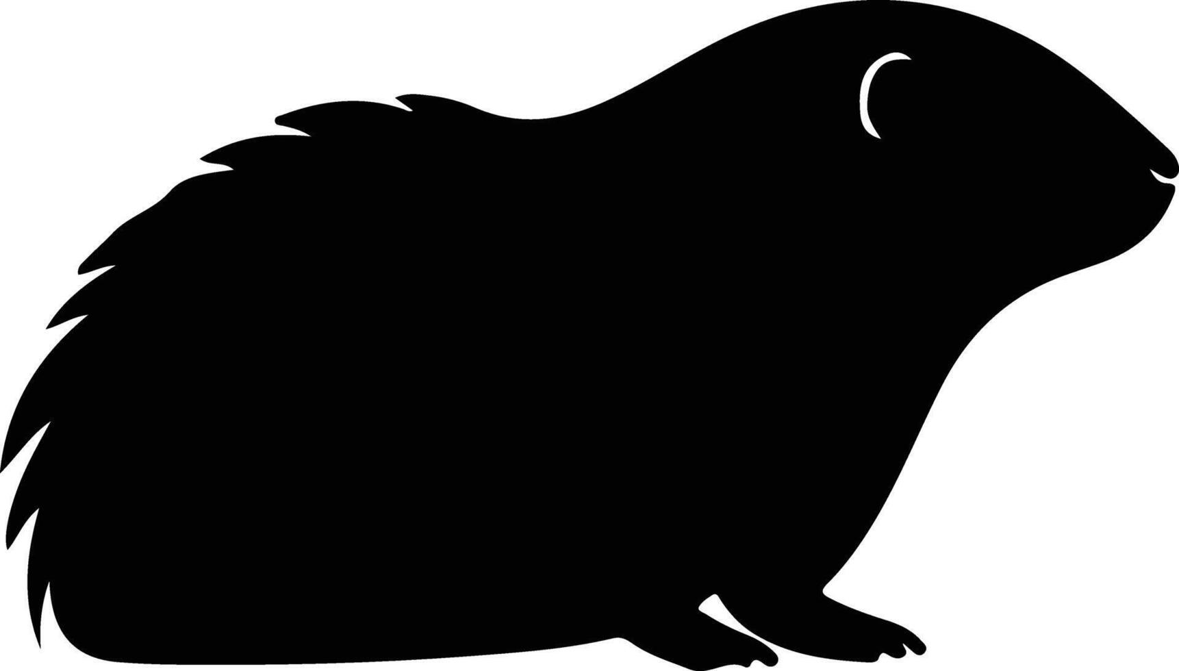 mole black silhouette vector