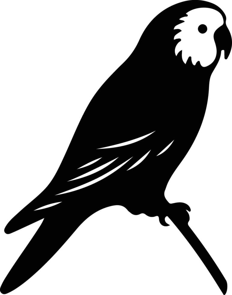 perico negro silueta vector