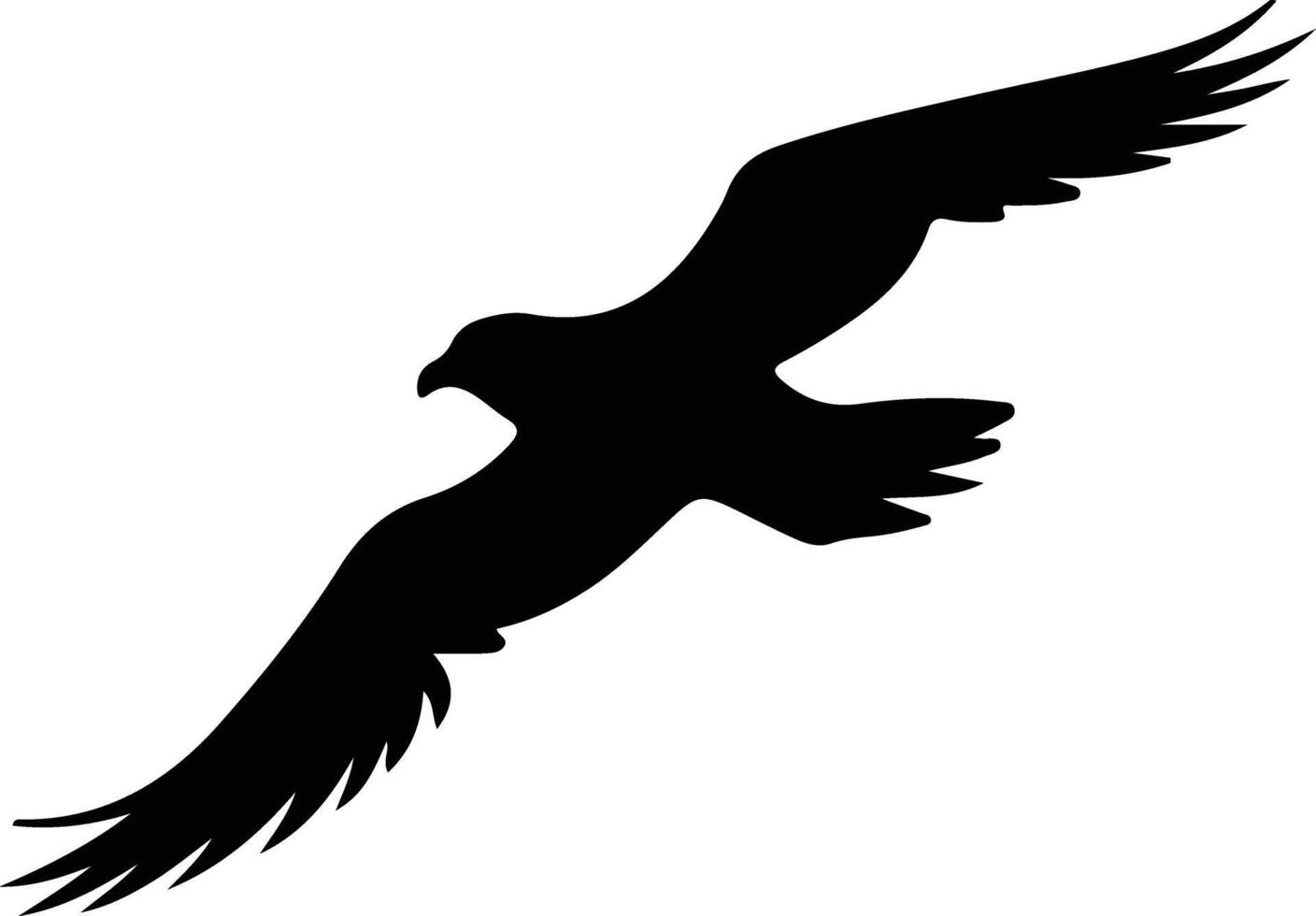 petrel black silhouette vector