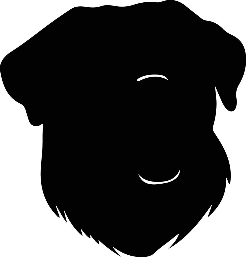 rottweiler  black silhouette vector