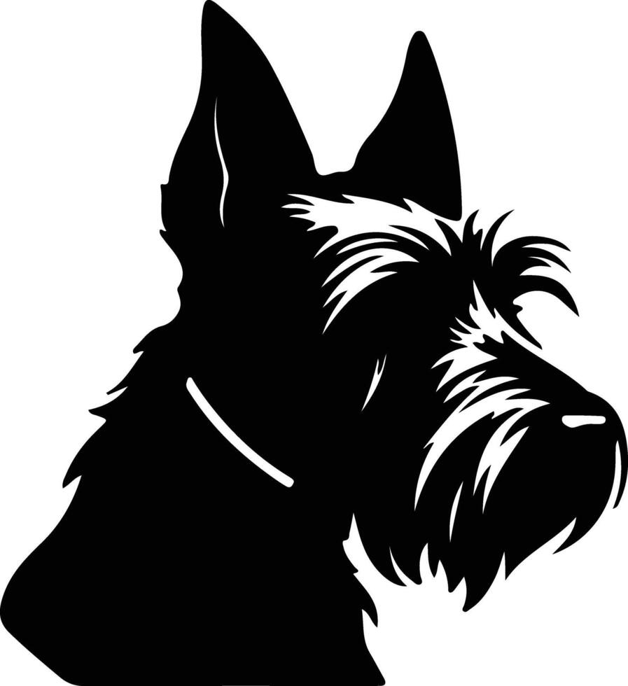 escocés terrier negro silueta vector