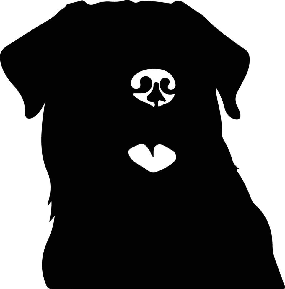Rottweiler    black silhouette vector