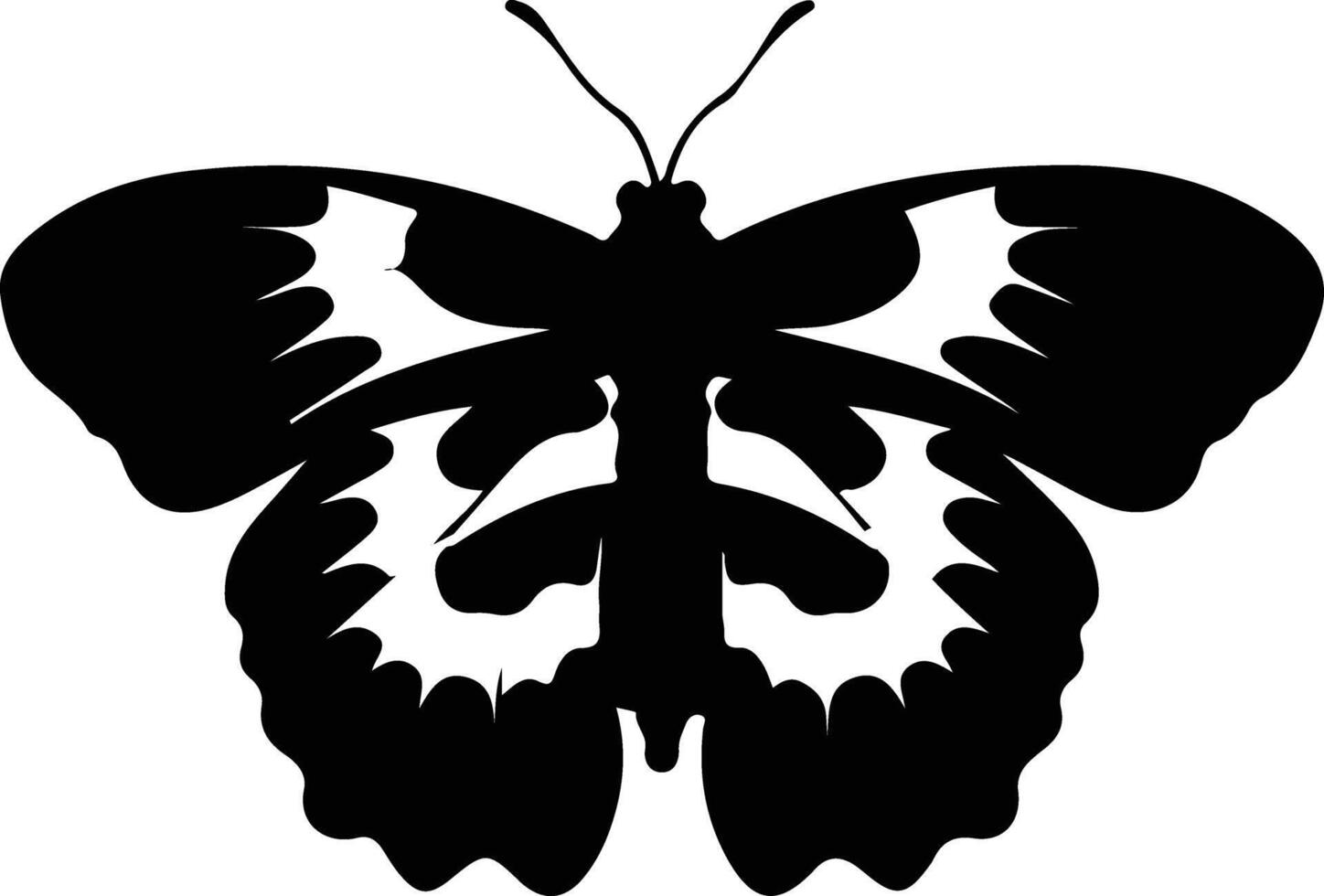 silkworm  black silhouette vector