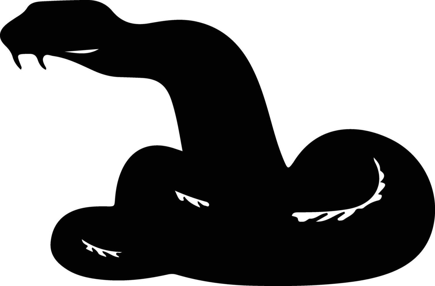 python  black silhouette vector
