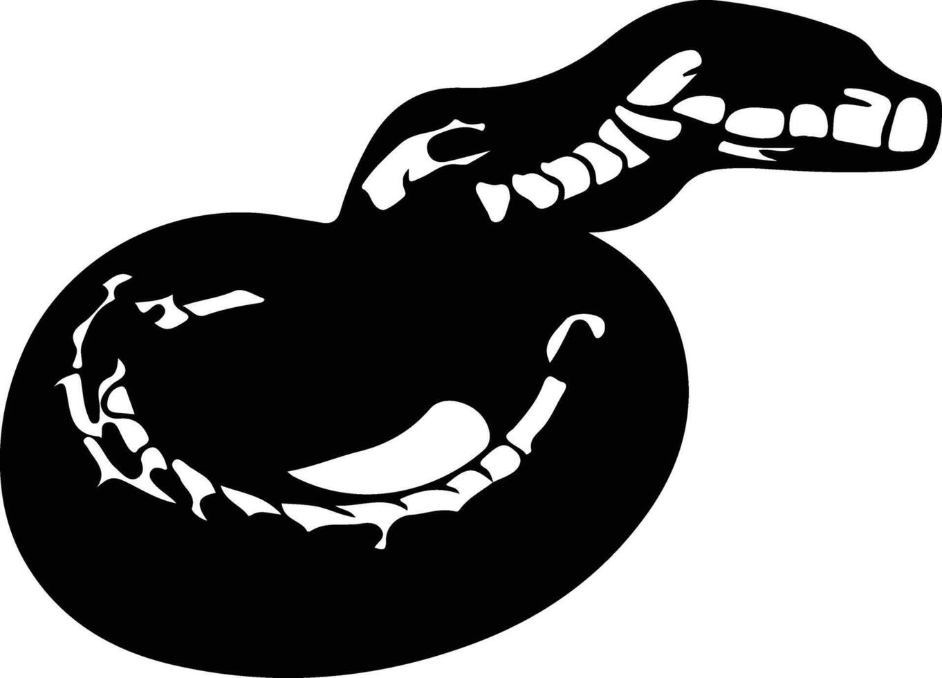 python  black silhouette vector