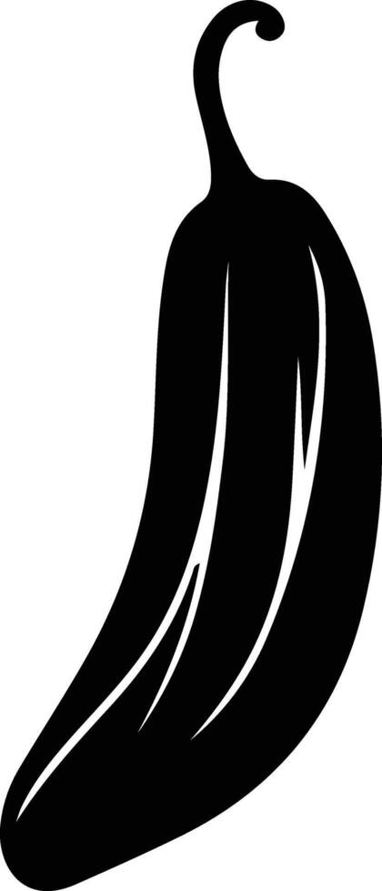 eggplant black silhouette vector