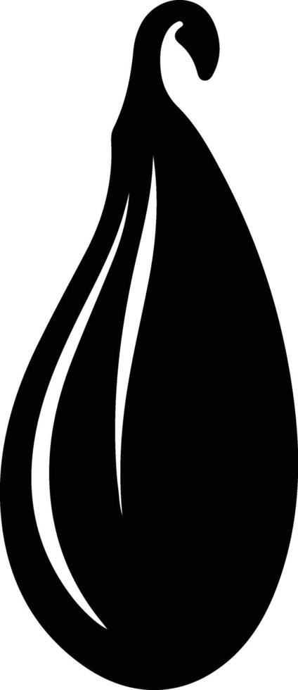 eggplant  black silhouette vector