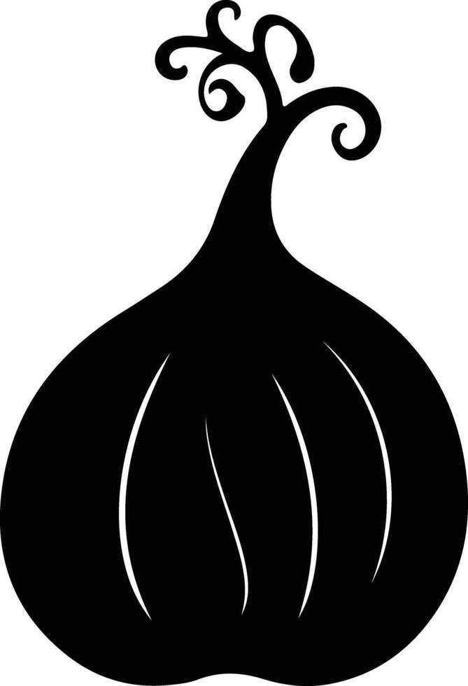 gourd  black silhouette vector