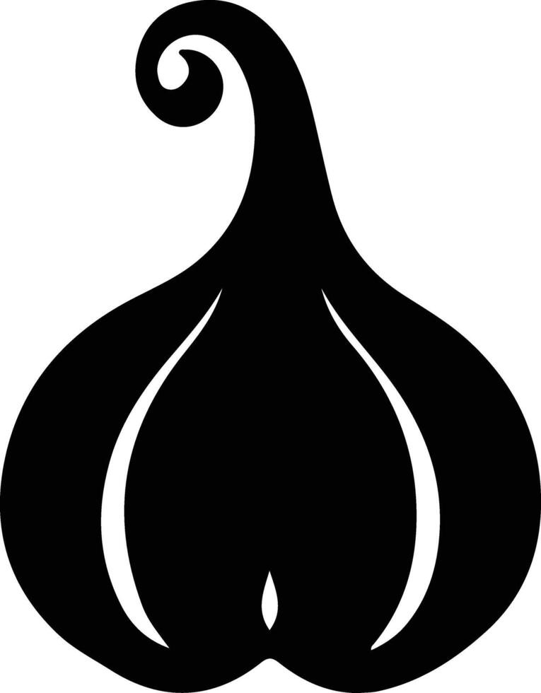 gourd  black silhouette vector