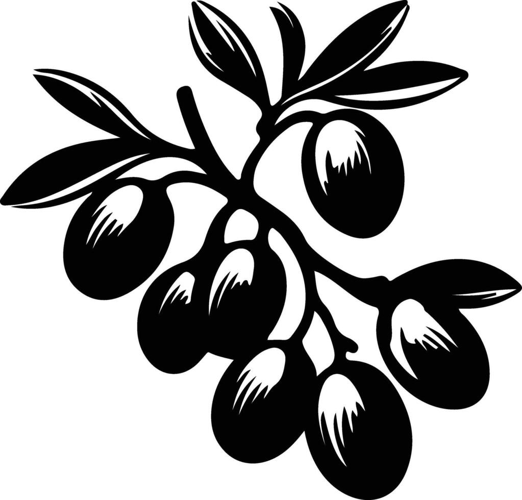 kumquat  black silhouette vector