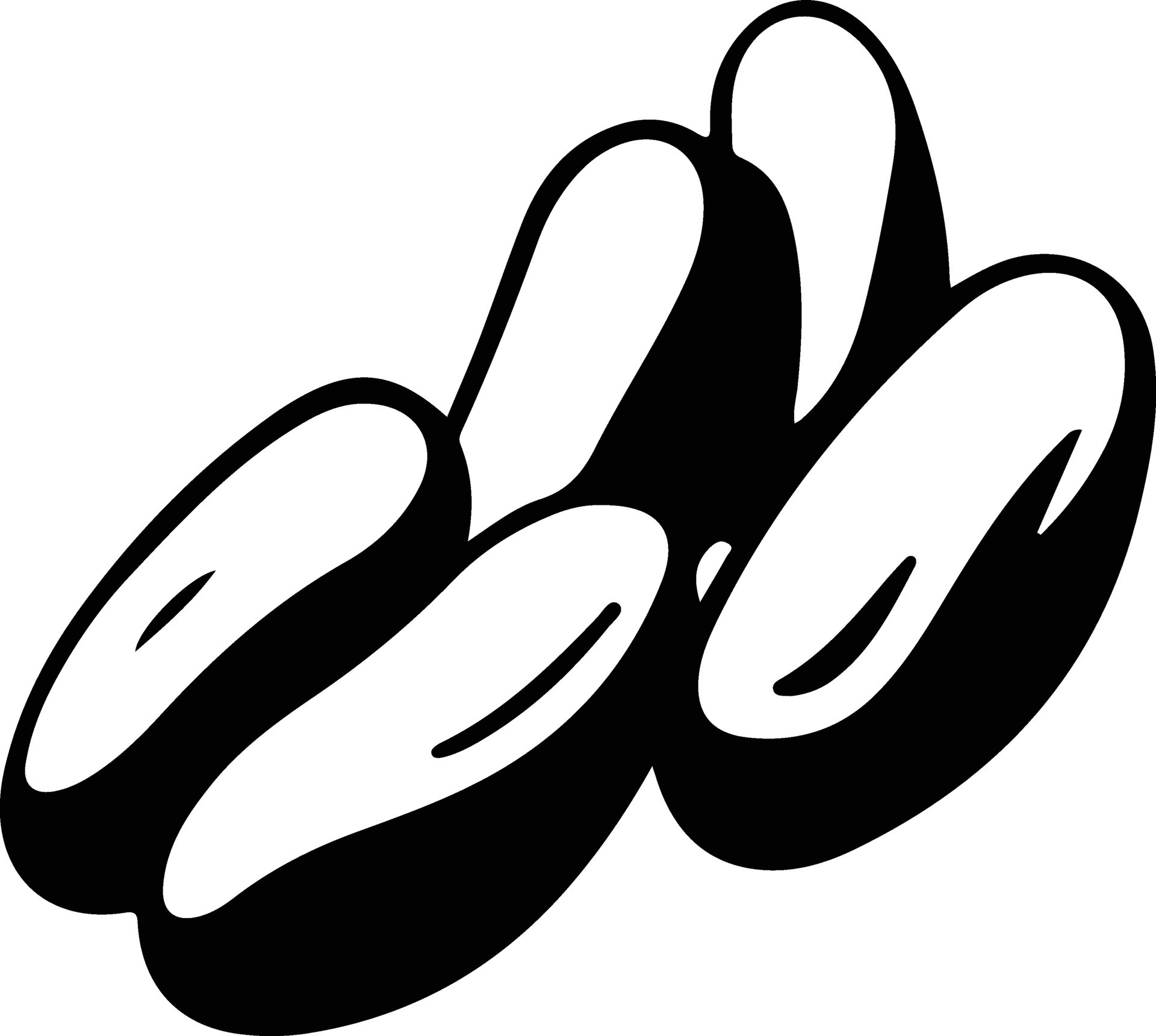 lima bean black silhouette 38102983 Vector Art at Vecteezy