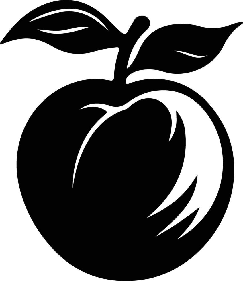 peach  black silhouette vector