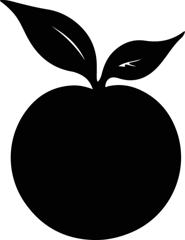 peach  black silhouette vector