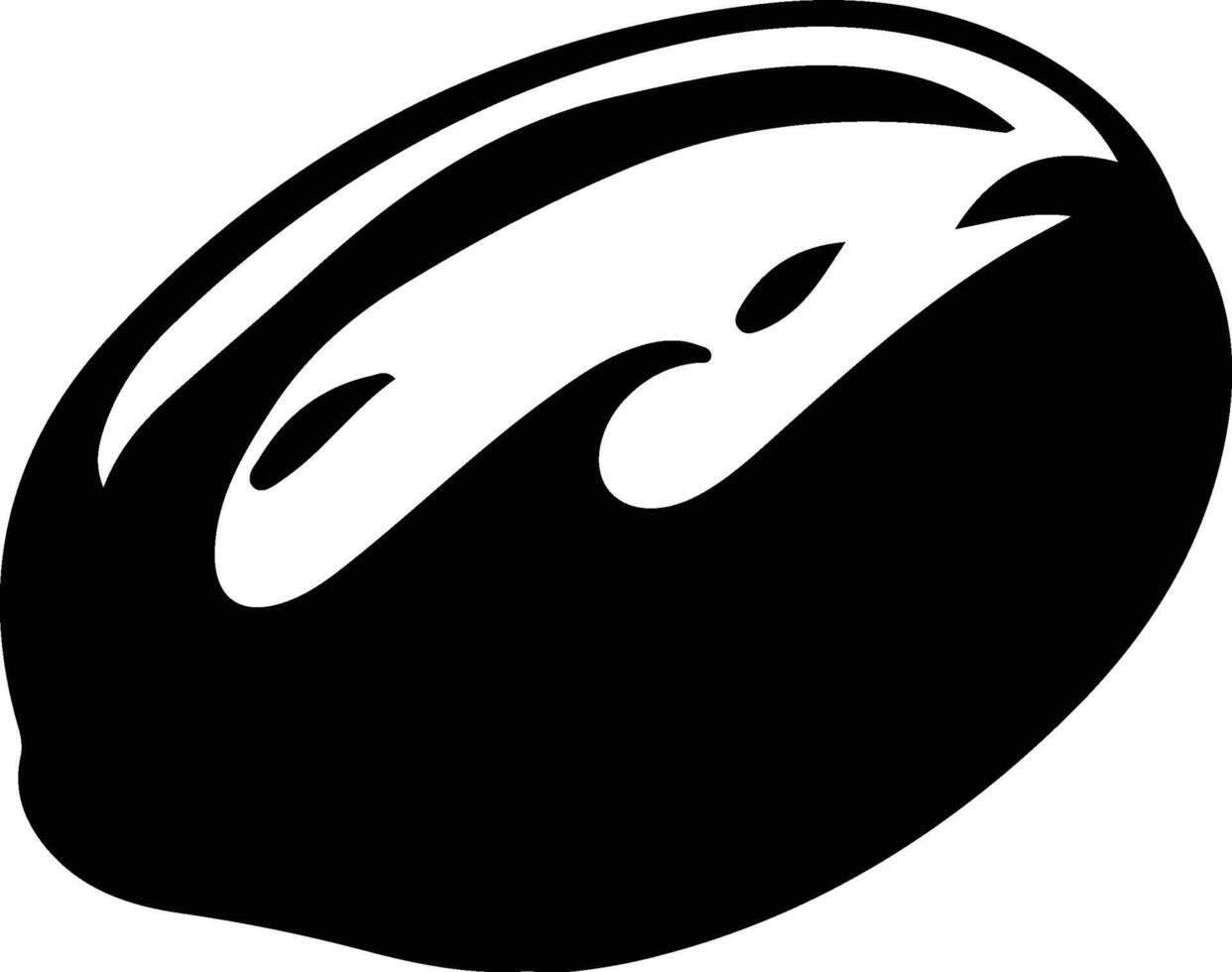 potato  black silhouette vector