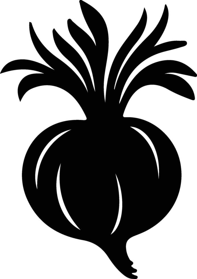 rutabaga  black silhouette vector